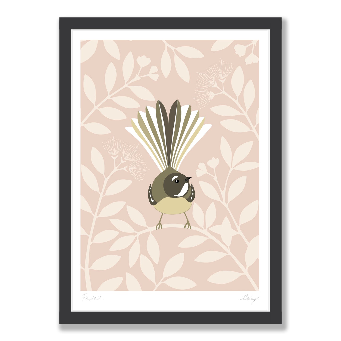 Fantail Blush art print