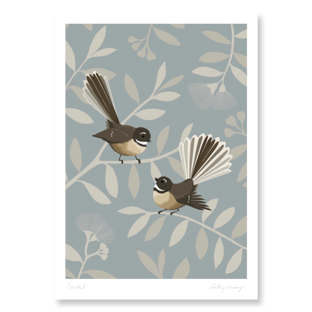 Fantail Pair / Pīwakawaka