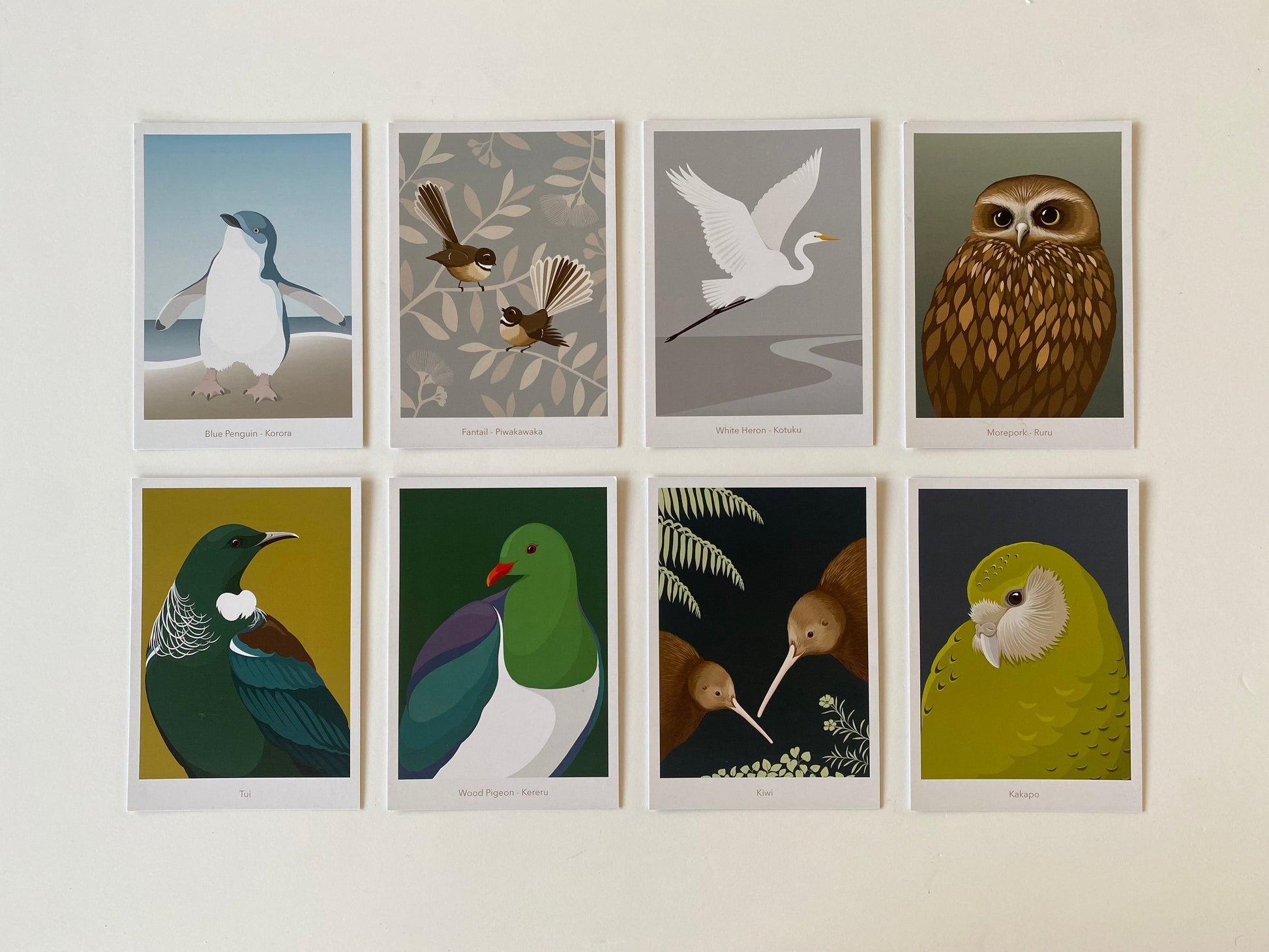 Postcards art print by New Zealand artist Hansby Design
