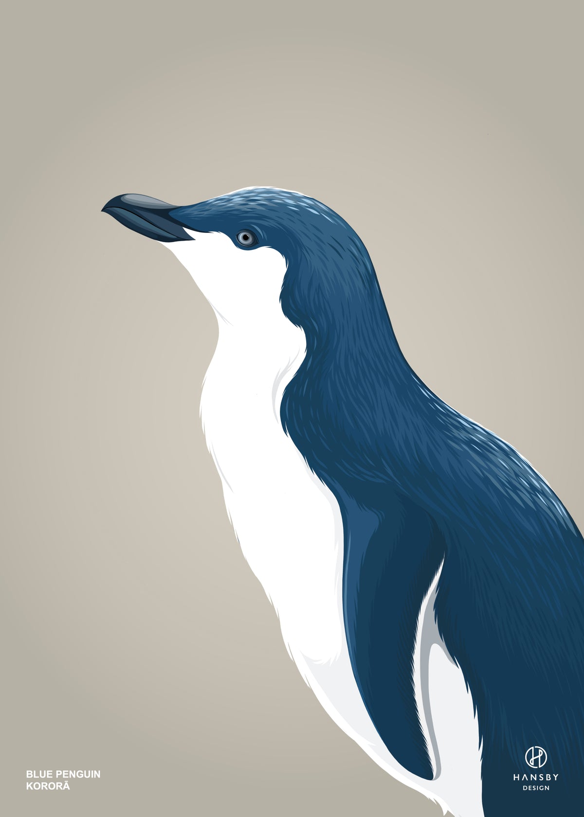 Blue Penguin tea towel