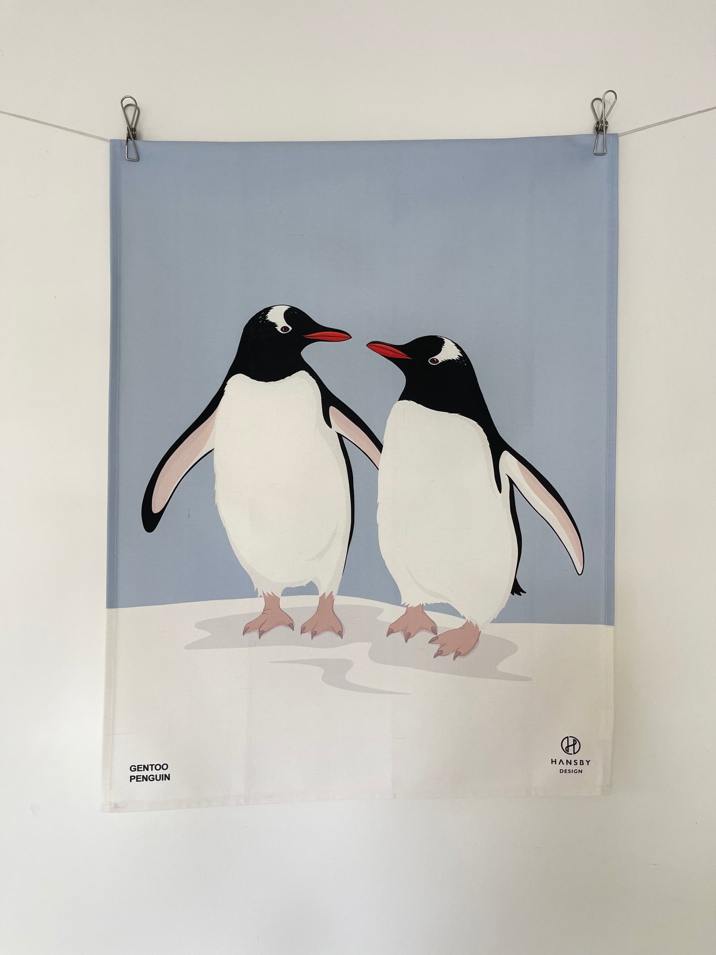 Gentoo Pair Tea towel
