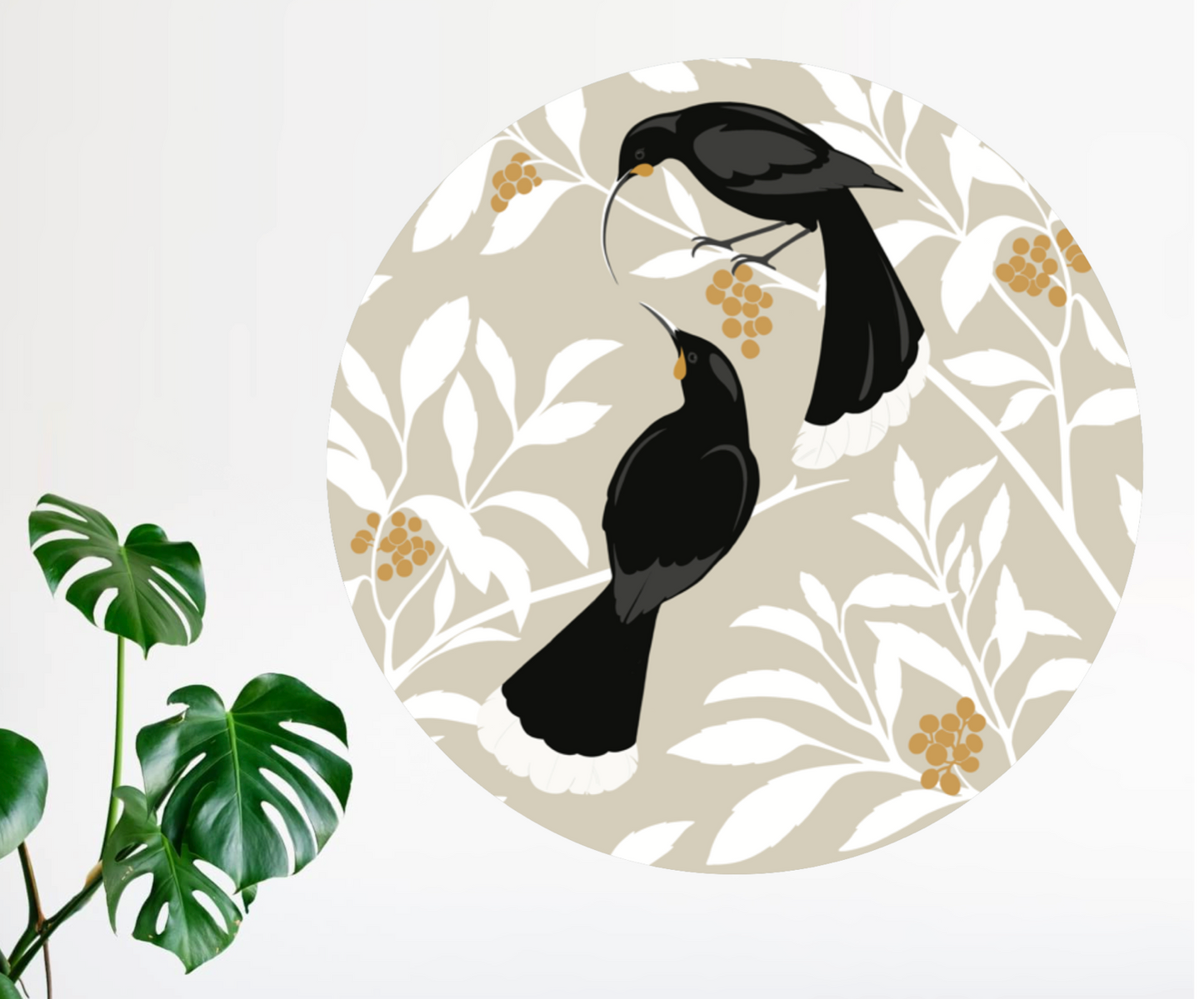 Wall Spot - Huia art print by New Zealand artist Hansby Design
