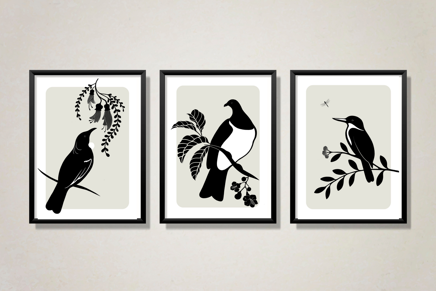 Fantail Silhouette art print