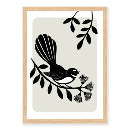 Fantail Silhouette art print