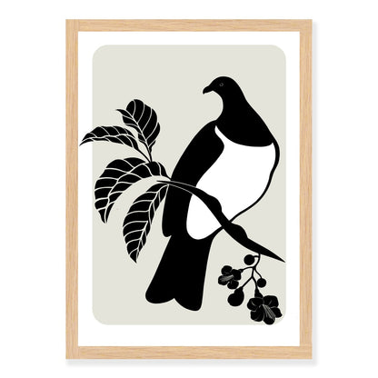 Kererū Silhouette art print