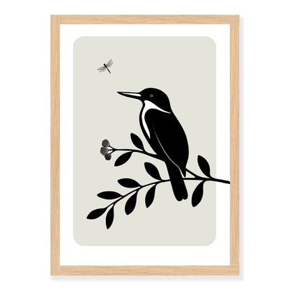 Kingfisher Silhouette art print