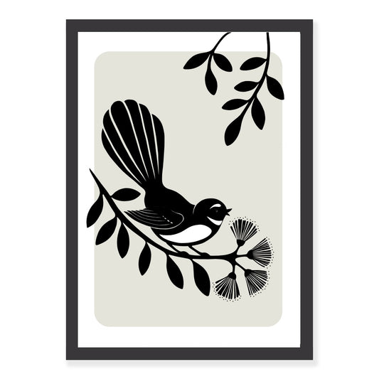 Fantail Silhouette art print