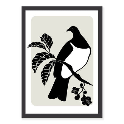 Kererū Silhouette art print