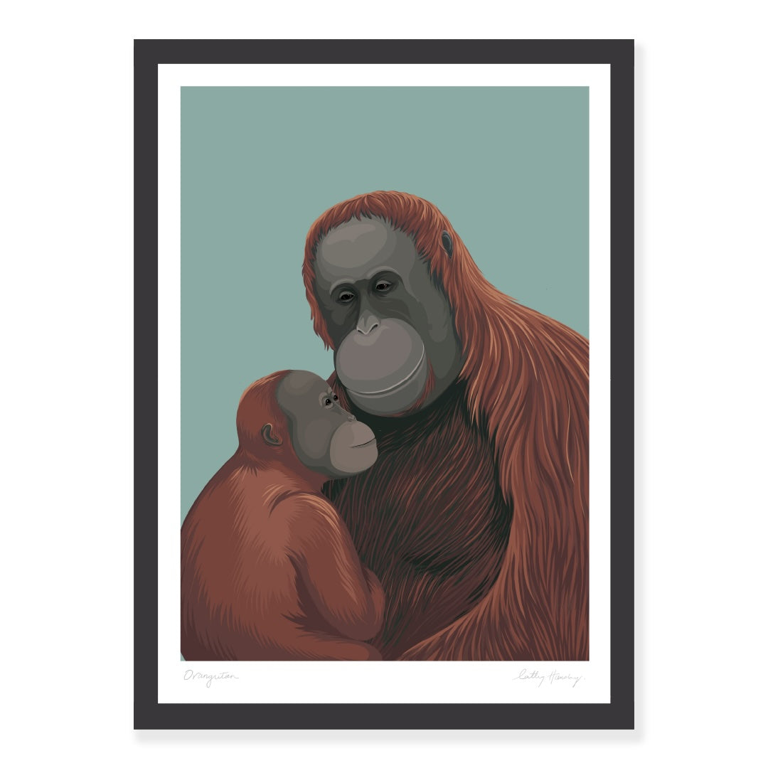 Bornean Orangutan art print