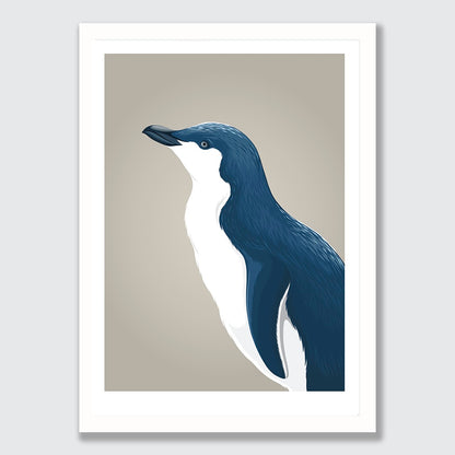 Blue Penguin profile art print