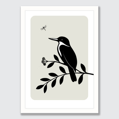 Kingfisher Silhouette art print