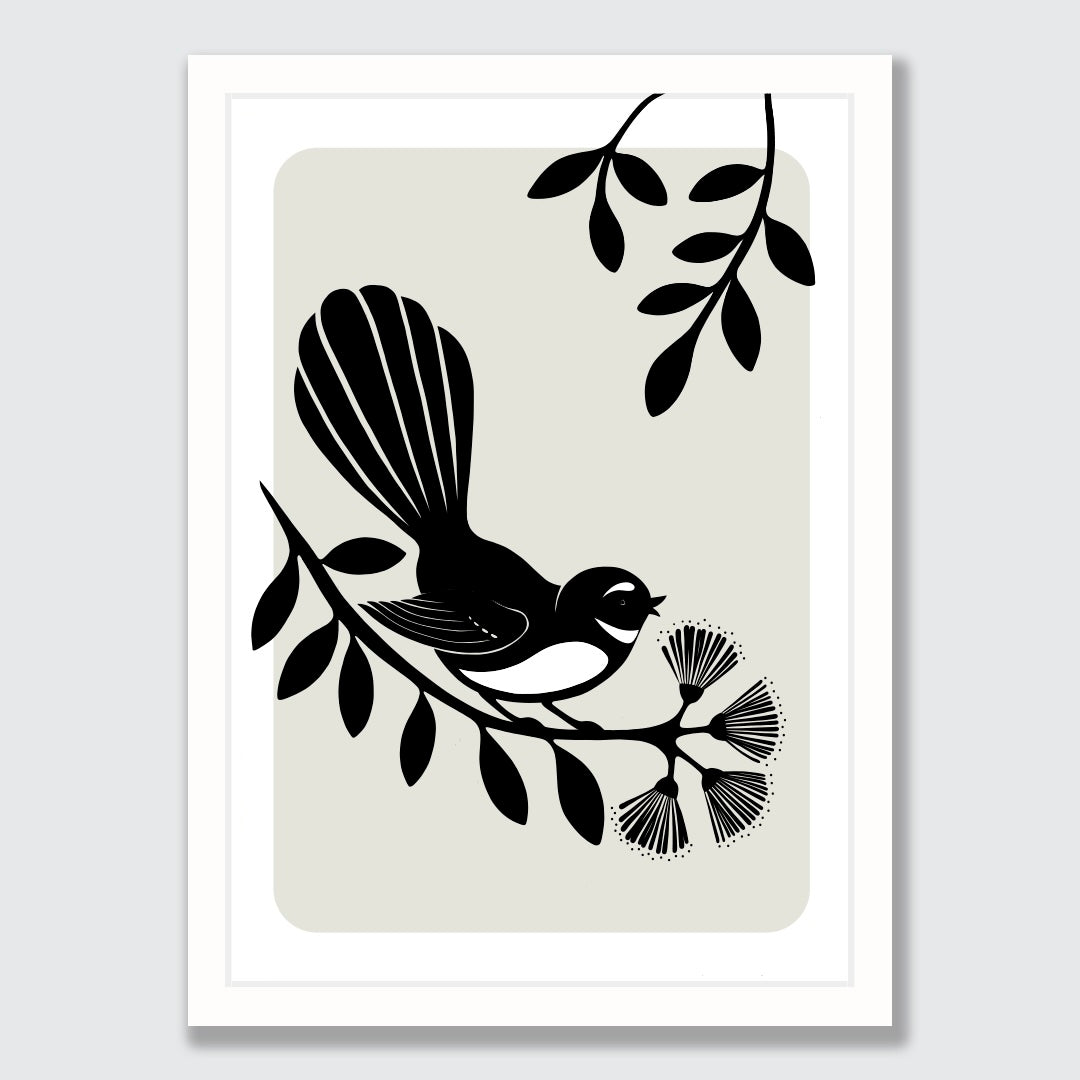 Fantail Silhouette art print