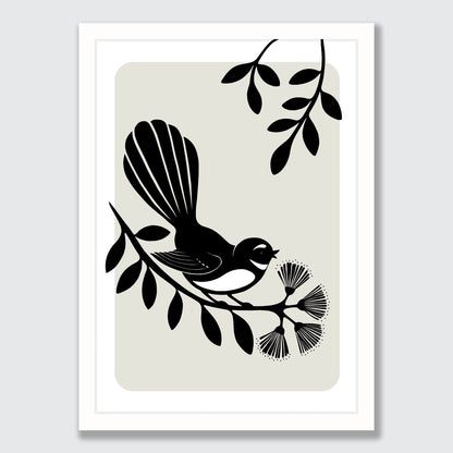 Fantail Silhouette art print