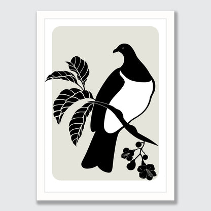 Kererū Silhouette art print