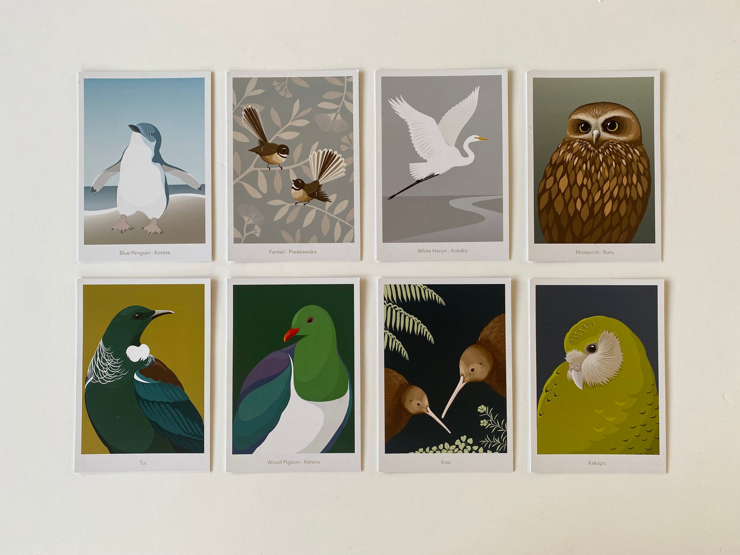 Postcards art print by New Zealand artist Hansby Design