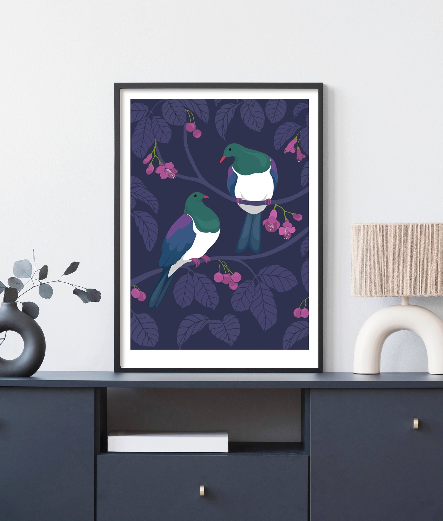 Kereru Pair art print