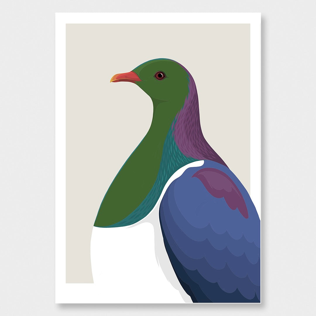 White framed art print by Hansby Design NZ 