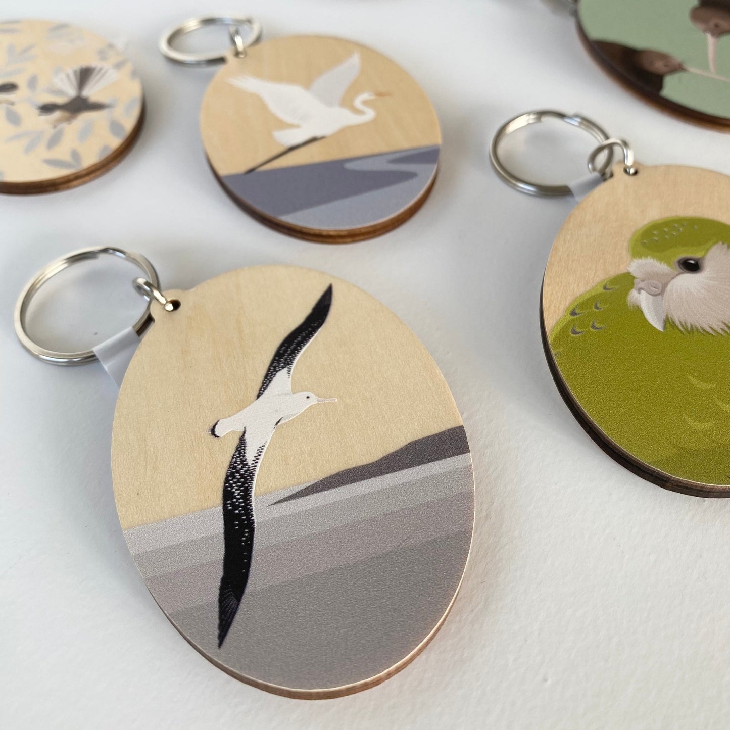 Wood Keytags art print by New Zealand artist Hansby Design