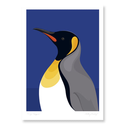 King Penguin portrait - blue