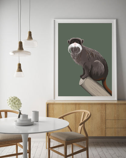 Emperor Tamarin art print