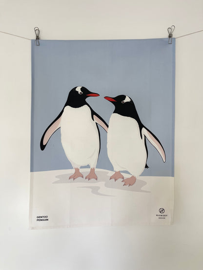 Gentoo Pair Tea towel