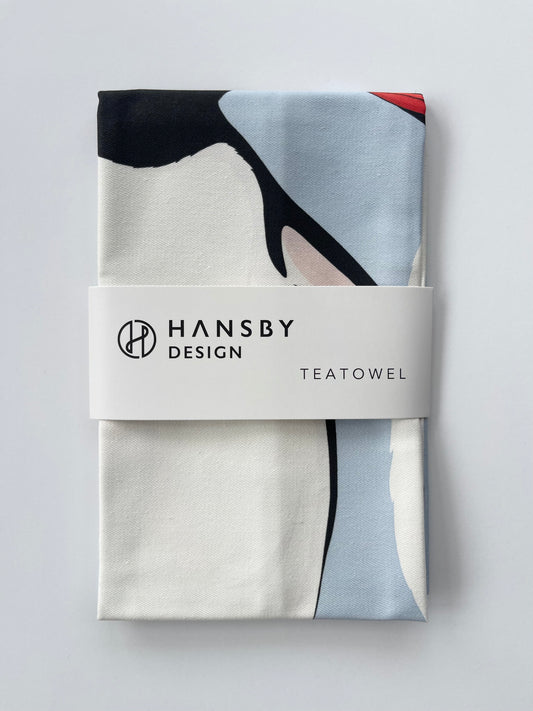 Gentoo Pair Tea towel