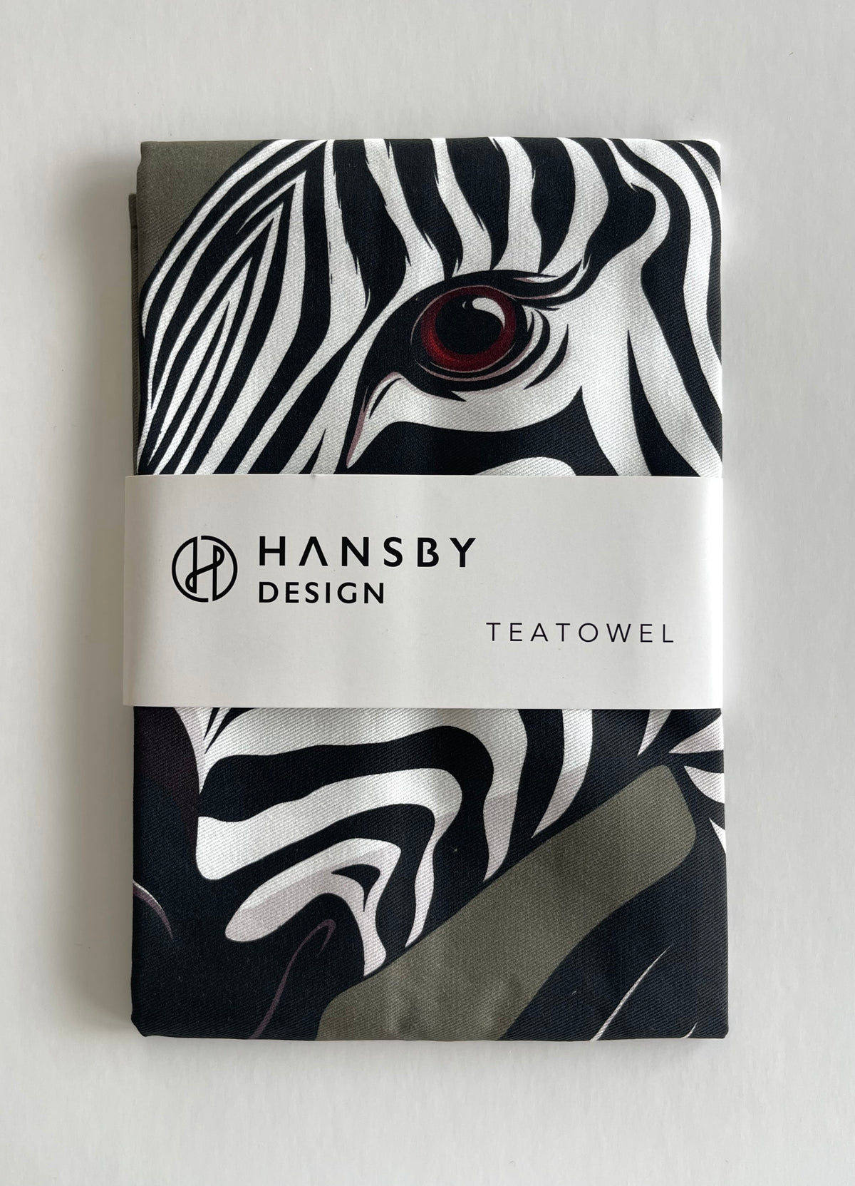Zebra tea towel