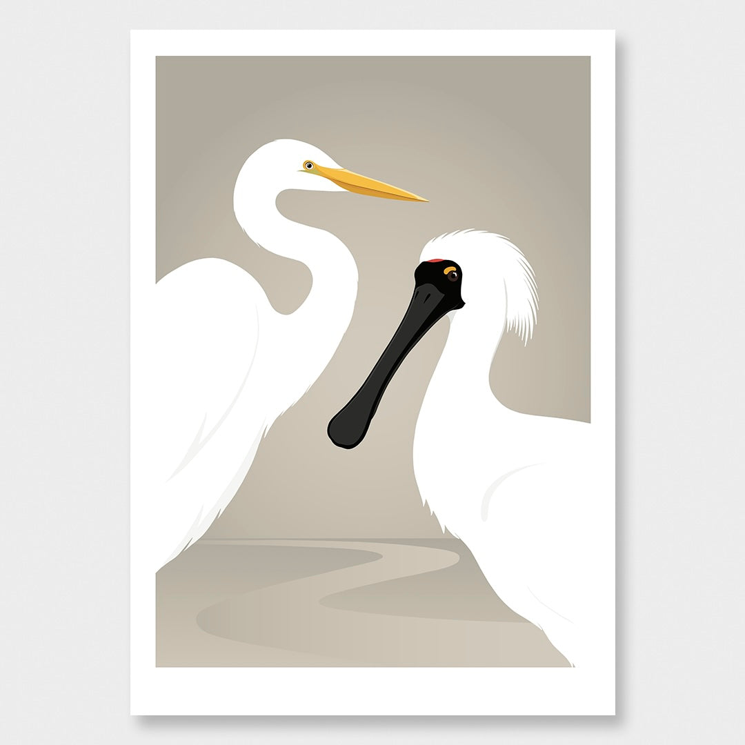 Limited Edition Coastal companions art print
