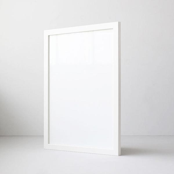 Slim white frame 